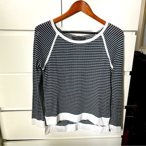 Rag & Bone Navy and white striped sweatshirt, size XS